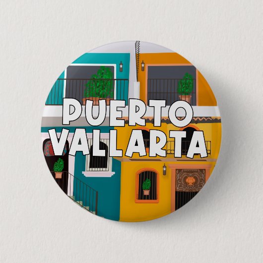 Puerto Vallarta Mexiko Button (Vorderseite)