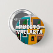 Puerto Vallarta Mexiko Button (Vorne & Hinten)