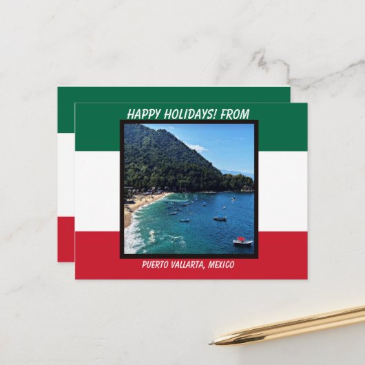 Puerto Vallarta, Mexiko Postkarte (Vorderseite/Rückseite Beispiel)