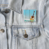Puerto Vallarta Mexiko Reiseplakat Button (Beispiel)
