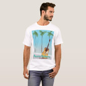 Puerto Vallarta Mexiko Reiseplakat T-Shirt (Vorne ganz)