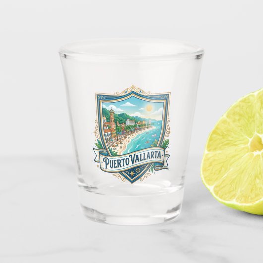 Puerto Vallarta Mexiko Schnapsglas (Vorderseite)