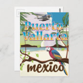 Puerto Vallarta Mexiko Strandpromenade Postkarte (Vorne/Hinten)