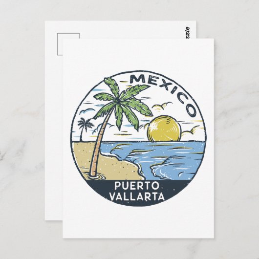 Puerto Vallarta Mexiko Vintag Postkarte (Vorne/Hinten)