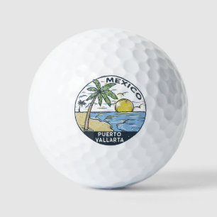 Puerto Vallarta Mexiko Vintage Golfball
