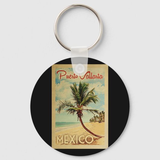 Puerto Vallarta Palm Treatment Obelisk Schlüsselanhänger (Vorderseite)