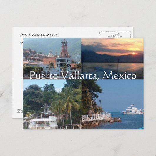 Puerto Vallarta, Postkarte (Vorne/Hinten)
