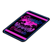 Puerto Vallarta Retro Sunset 80er Palm Trees Magnet (Linke Seite)