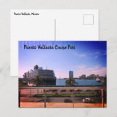 Puerto Vallarta Schifffahrtshafen Postkarte (Vorne/Hinten)