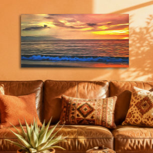 Puerto Vallarta Sonnenuntergang Ozean Strand 1577 Leinwanddruck