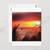 Puerto Vallarta Sunset Postkarte (Vorne/Hinten)