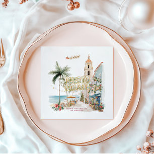 Puerto Vallarta Weihnachten Tropischer Urlaub Serviette