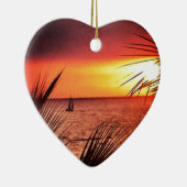 Puerto- Vallartasonnenuntergang Keramik Ornament (Rechts)