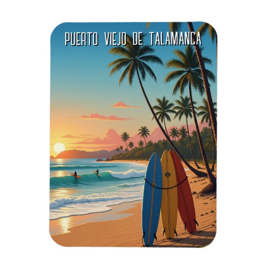 Puerto Viejo de Talamanca Costa Rica Magnet (Vertikal)