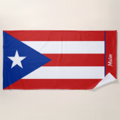 Puertoricanische Flagge Strandtuch (Vorderseite)
