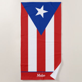 Puertoricanische Flagge Strandtuch