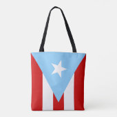 Puertoricanische Flaggen Tasche (Rückseite)