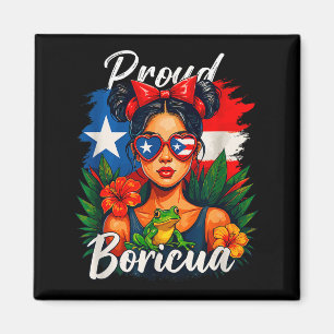 Puertoricanische Mädchen Boricua Puerto Rico Erbe Magnet