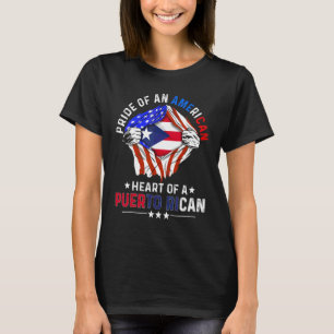 Puertoricanischer Amerikanischer Amerika Stolz Kub T-Shirt