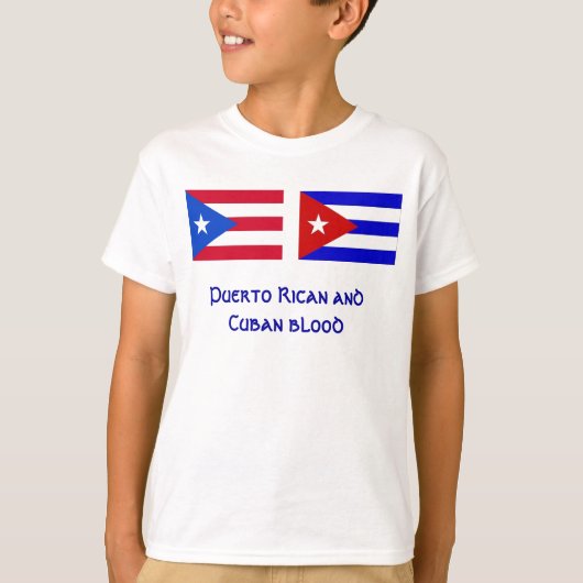 PuertoRico_flag, Cuba_flag, Puertorikaner und Cu… T-Shirt (Vorderseite)