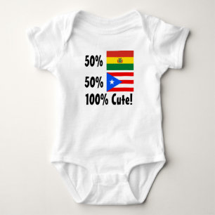 Puertorikaner 100% 50% Bolivianer-50% niedlich Baby Strampler