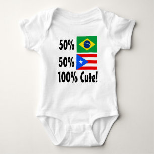 Puertorikaner 100% 50% Brasilianer-50% niedlich Baby Strampler