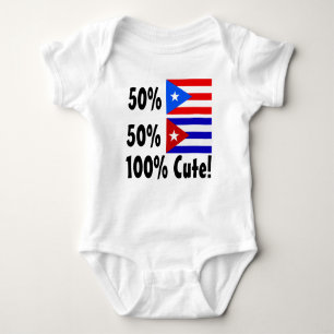 Puertorikaner 100% 50% Kubaner-50% niedlich Baby Strampler