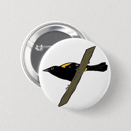 Puertorikaner Oriole Button (Vorne & Hinten)