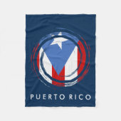 Puertorikanische Flagge Fleecedecke (Vorderseite)