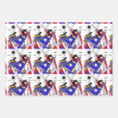 puertorikanische Flagge Geschenkpapier Set (Vorderseite 3)