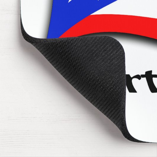 Puertorikanische Flagge Mousepad (Ecke)