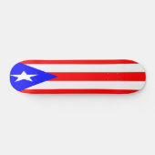 Puertorikanische Flagge Skateboard (Horizontal)