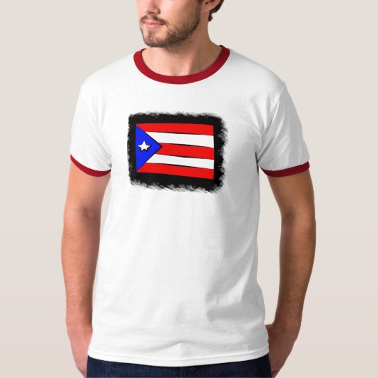 Puertorikanische Flagge T-Shirt (Vorderseite)