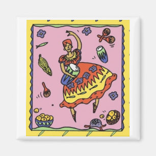 Puertorikanische Frau Magnet