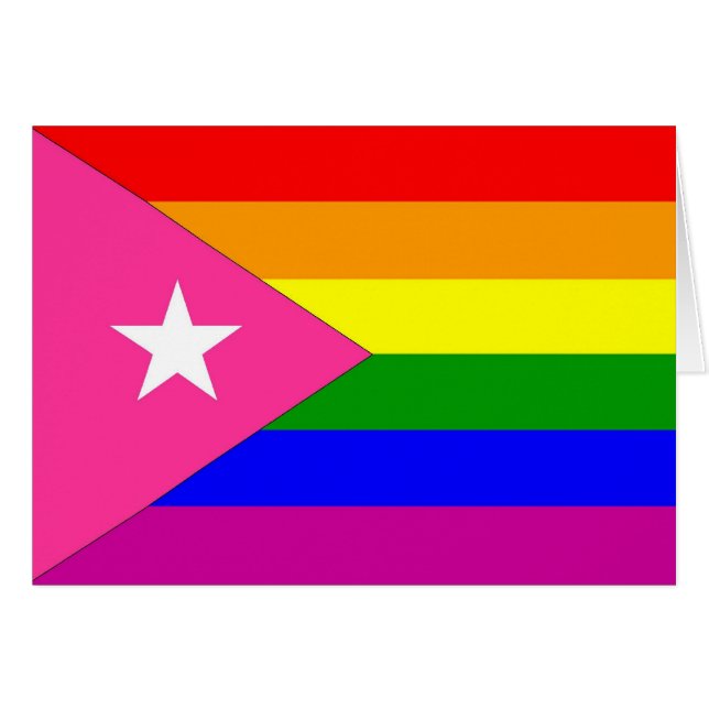 Puertorikanische Gay Pride-Flagge (Vorderseite (Horizontal))