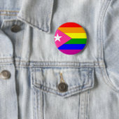 Puertorikanische Gay Pride-Flagge Button (Beispiel)