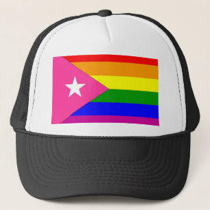 Puertorikanische Gay Pride-Flagge Truckerkappe