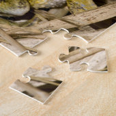 Puertorikanische Kröte mit Haube Puzzle (Seite)