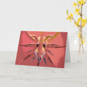 Puertorikanische vejigante Masken-Grußkarte Karte (Gelbe Blume)