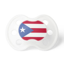 Puertorikanischer Flaggen-Baby-Schnuller