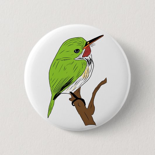 Puertorikanischer Tody Button (Vorderseite)