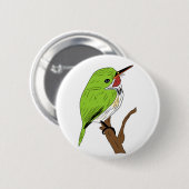 Puertorikanischer Tody Button (Vorne & Hinten)