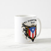 Puertorikanischer Vater der Nr.-eine Kaffeetasse (VorderseiteRechts)
