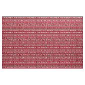 Puertorikanisches Weihnachtsrot Stoff (Fat Quarter (45,7 x 55,9 cm))