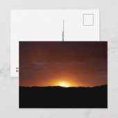 Puesta de sol postkarte (Vorne/Hinten)