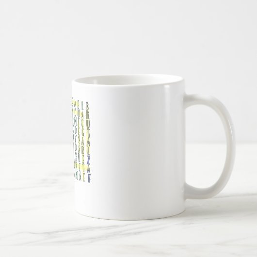 PUETO RICO WORD SEARCH KAFFEETASSE (Rechts)
