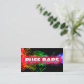 Puff Bar Disposable Vapes Black Business Card Visitenkarte (Stehend Vorderseite)