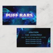Puff Bar Vape Business Card Visitenkarte (Vorne/Hinten)