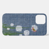 Puff-Blume zum Fall Denim Case-Mate iPhone Hülle (Rückseite (Horizontal))