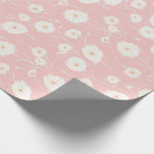 Puff Dandelion in Pink Gift Wrap Geschenkpapier (Ecke)